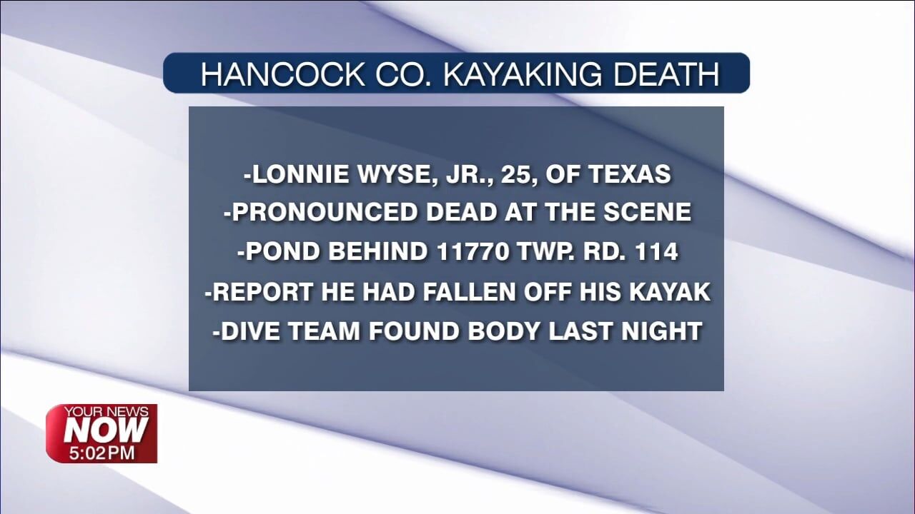 Hancock County law enforcement discovers man dead in pond after kayaking incident